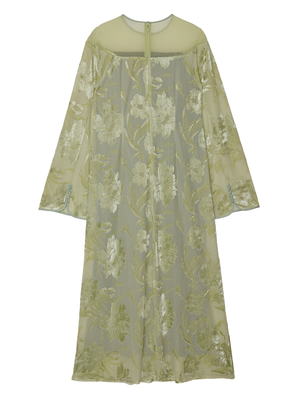 SHEER JACQUARD A LINE DRESS