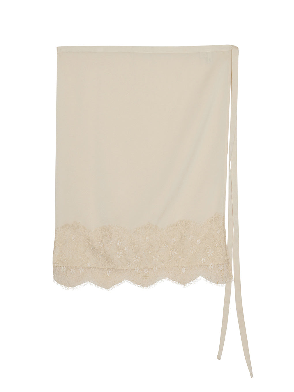 SATIN LACE LAYERED PANTS