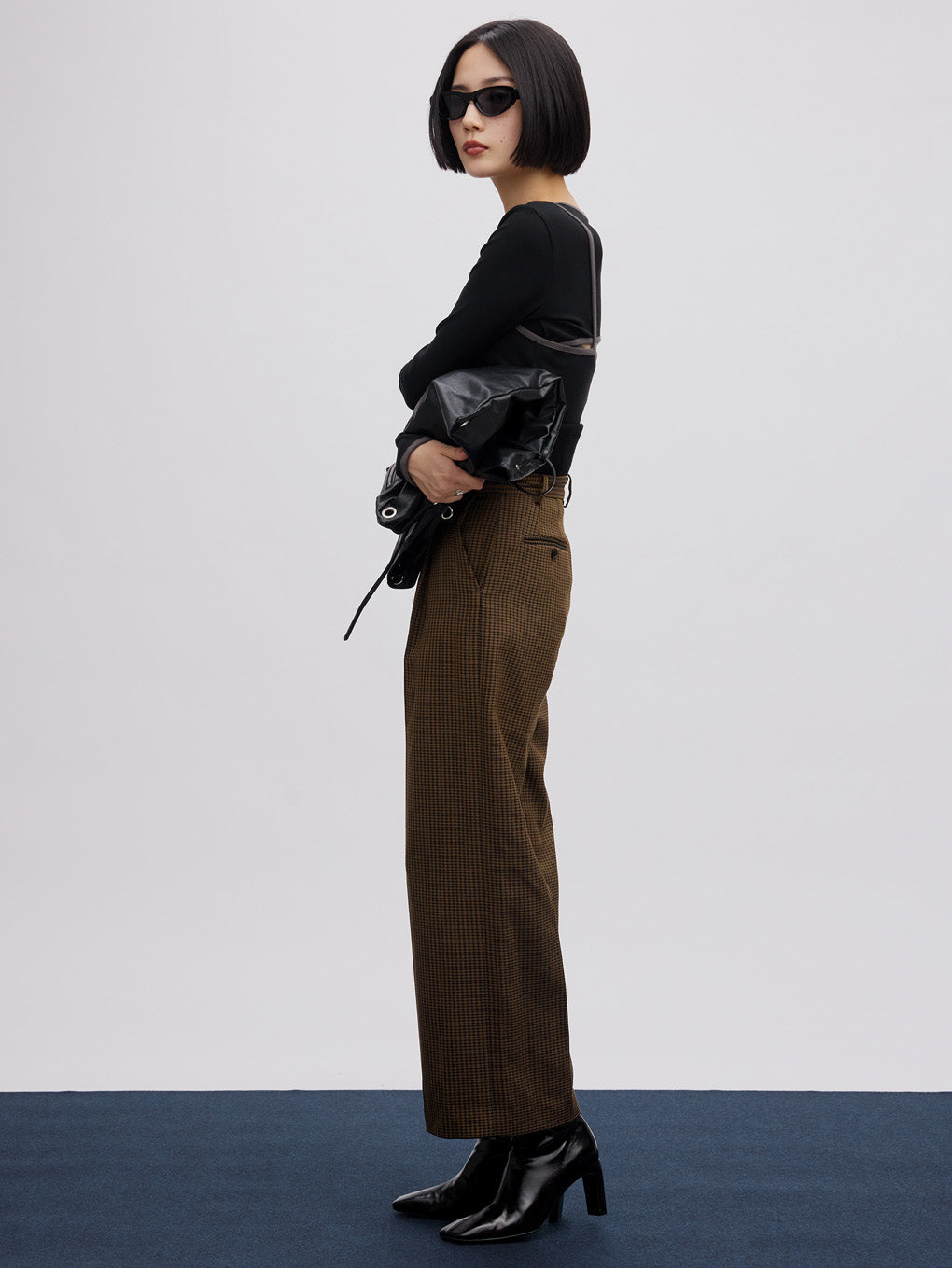 BONBOM×Ameri HOUNDSTOOTH STRAIGHT PANTS