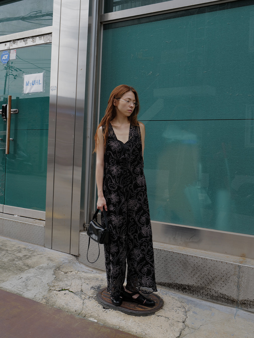 2WAY SILHOUETTE V NECK ROMPERS