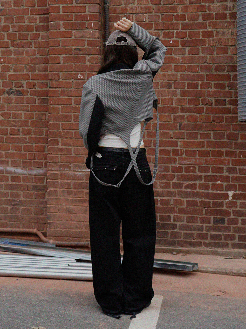 BONBOM×Ameri HOUNDSTOOTH GARTER JACKET