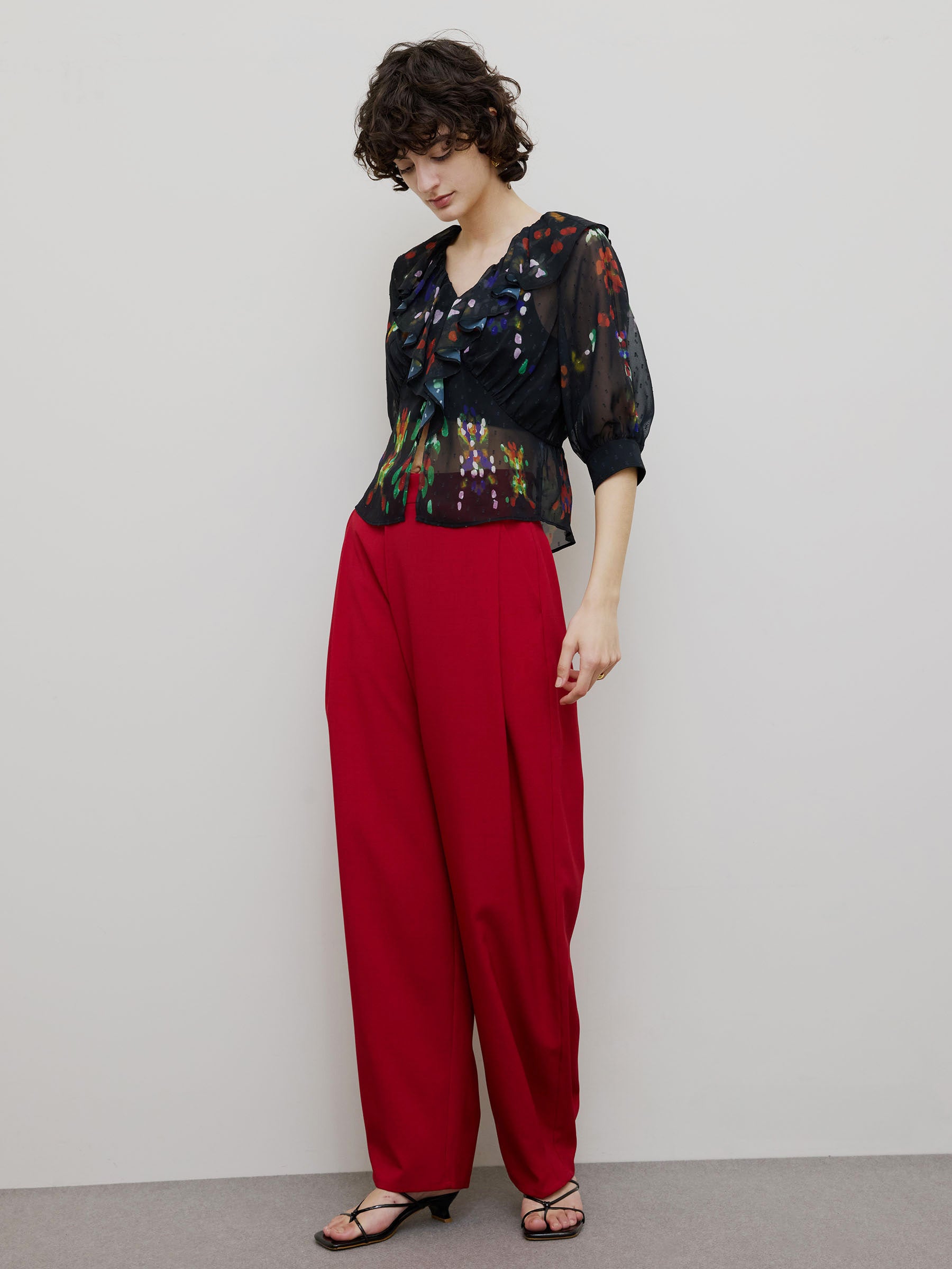 MEDI WIDE TUCK BONTAN PANTS
