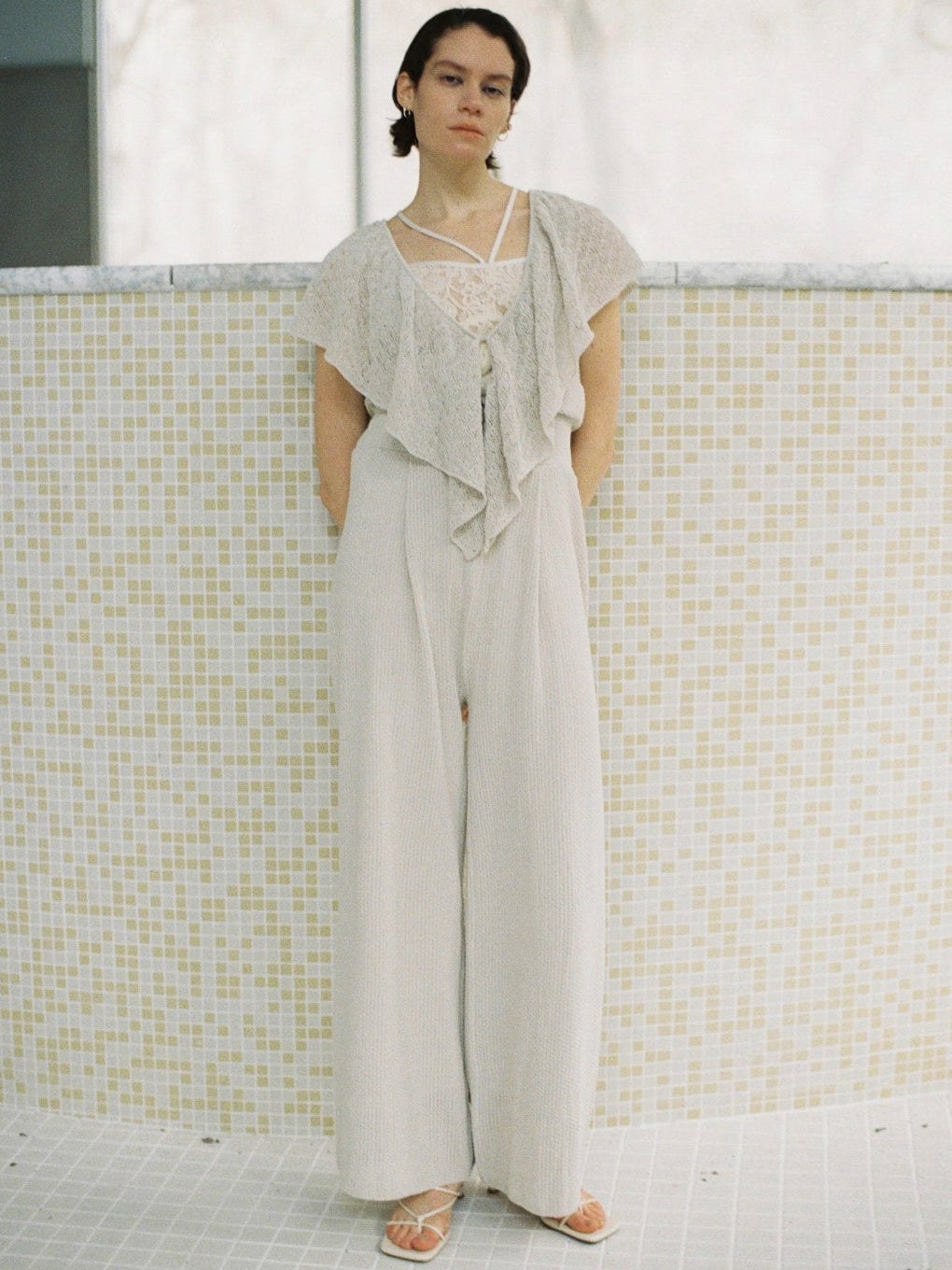 MEDI RUFFLE KNIT ROMPERS