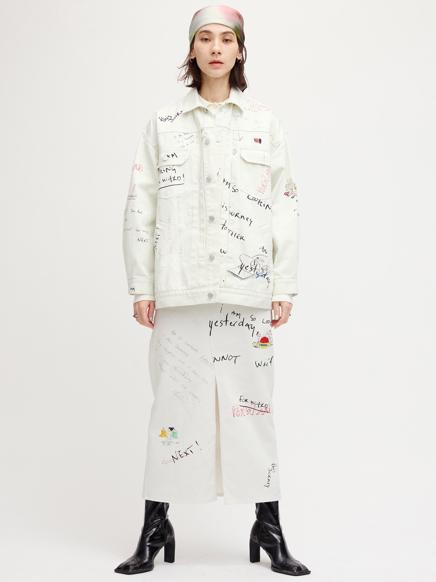 Gabrielle×Ameri 10TH HISTORY I LINE SKIRT