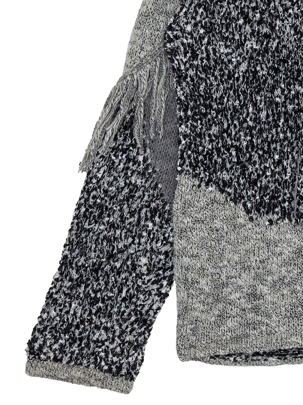 DOCKING PATTERN FRINGE KNIT