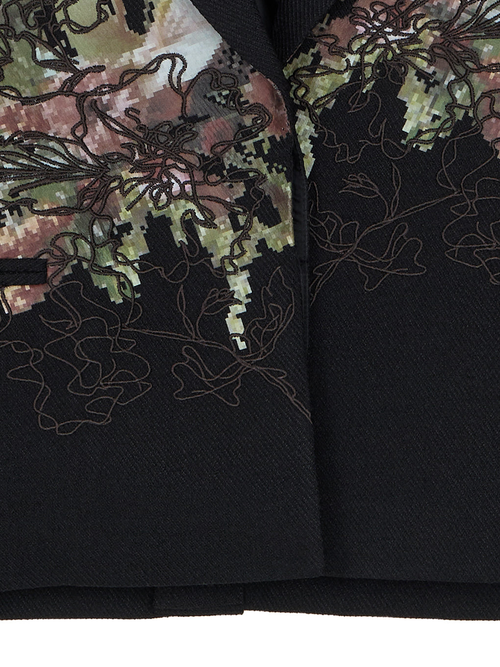 PIXEL FLOWER PRINT SHORT JACKET