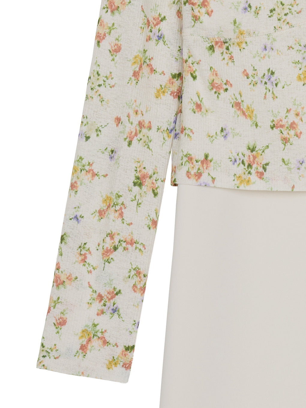 SHEER RIB CARDIGAN WITH STRAIGHT DRESS