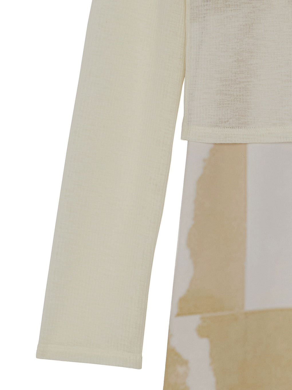 SHEER RIB CARDIGAN WITH STRAIGHT DRESS