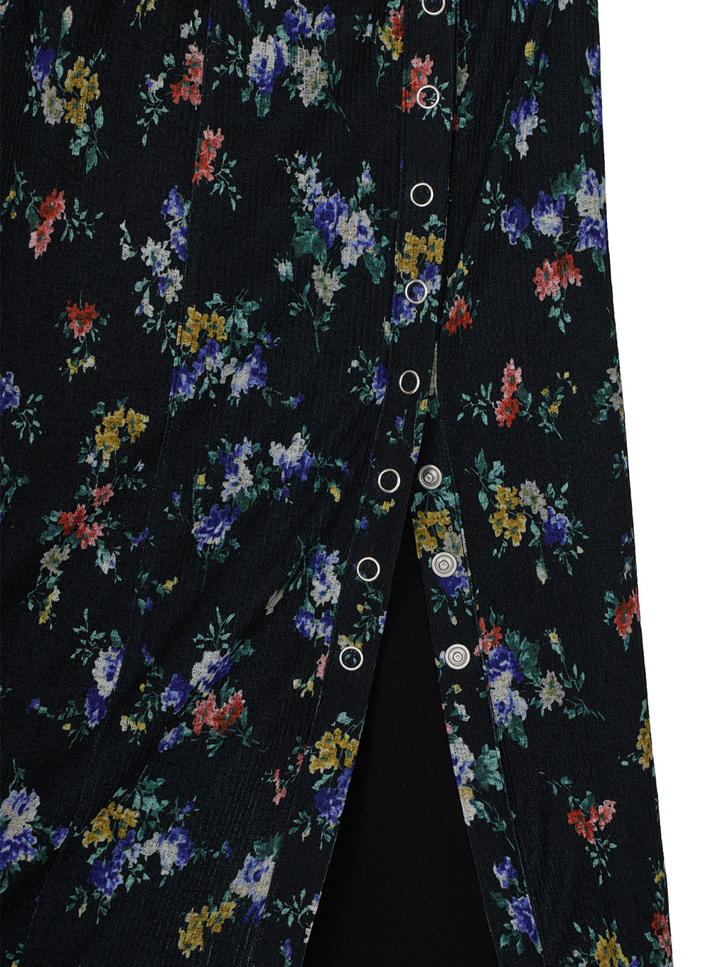 STRAIGHT SKIRT WITH SHEER RIB WAISTCLOTH