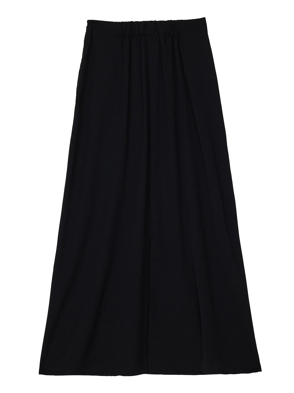 STRAIGHT SKIRT WITH SHEER RIB WAISTCLOTH