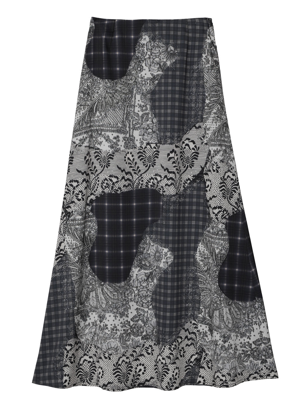 TROMPE L'OEIL SEMI FLARE SKIRT