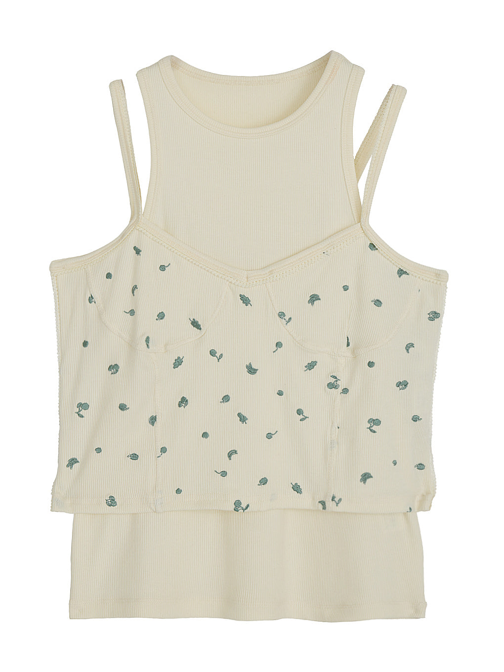 MEDI FRUIT DOT LAYERED TOP