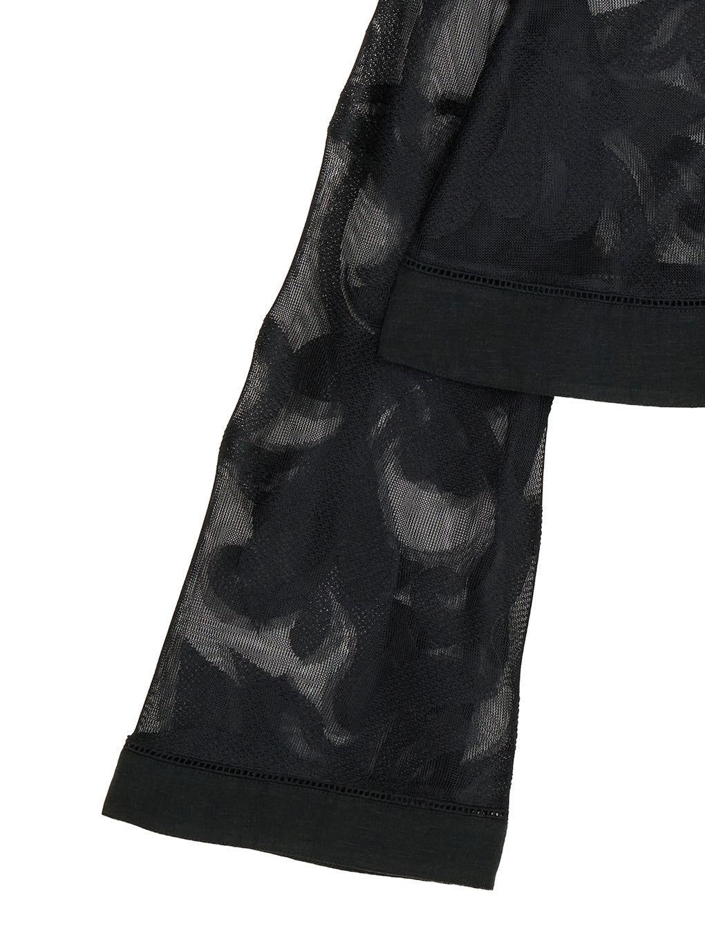 MEDI SHEER DAMASK JACQUARD BLOUSE