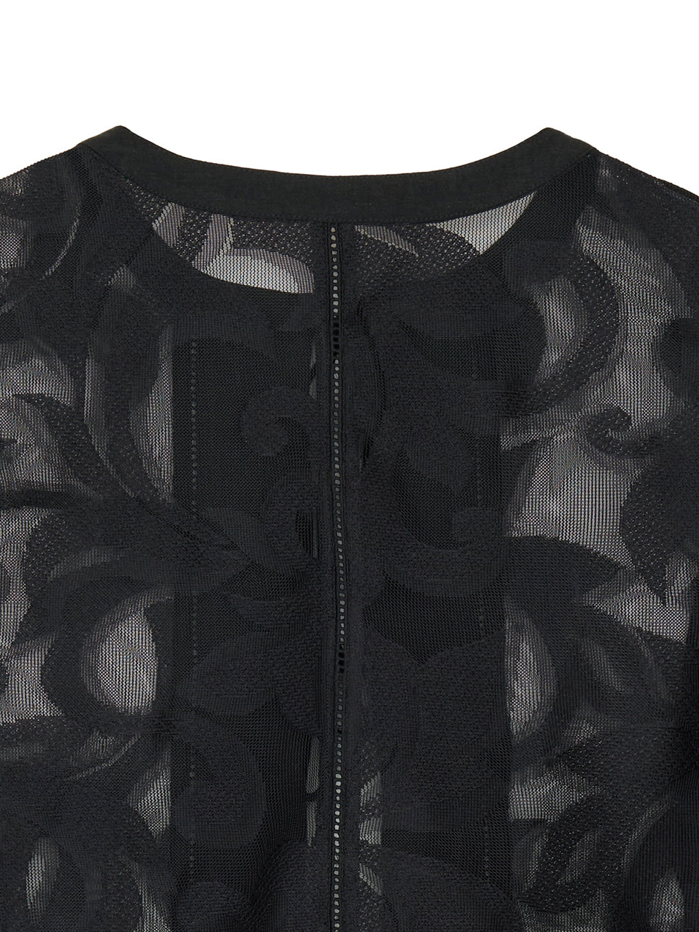 MEDI SHEER DAMASK JACQUARD BLOUSE