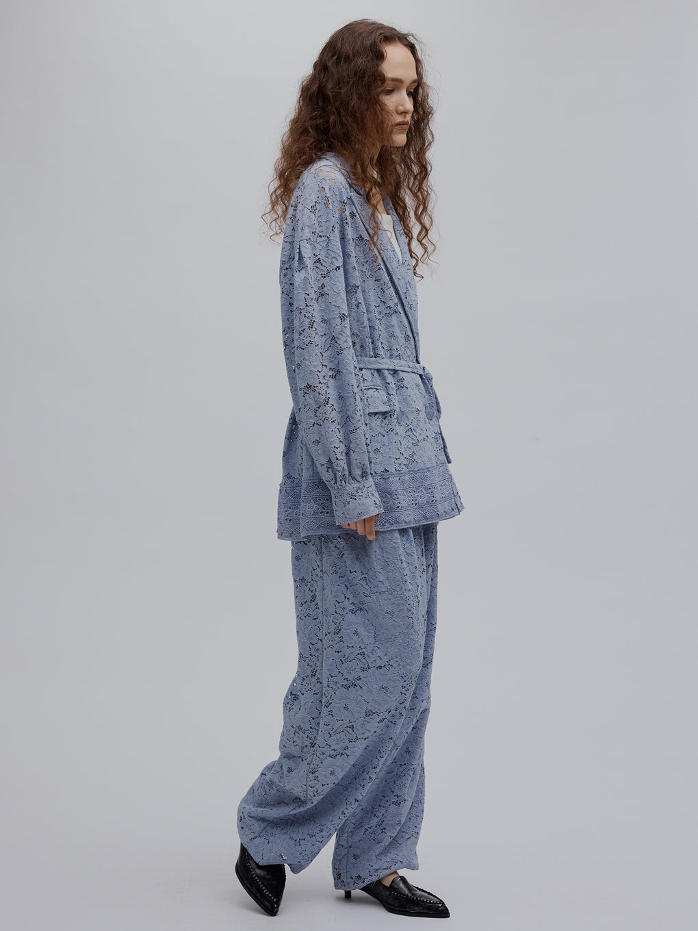 TUCK SLEEVE LACE JACKET