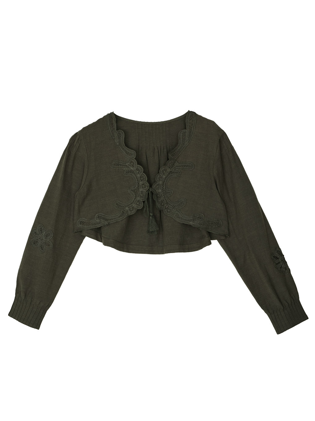 MEDI BATTEN LACE BOLERO BLOUSE