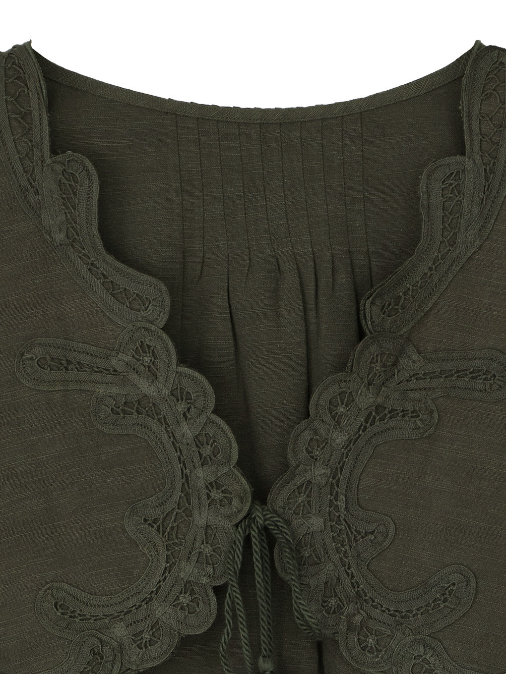 MEDI BATTEN LACE BOLERO BLOUSE