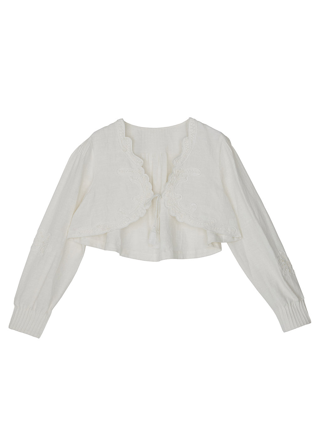 MEDI BATTEN LACE BOLERO BLOUSE