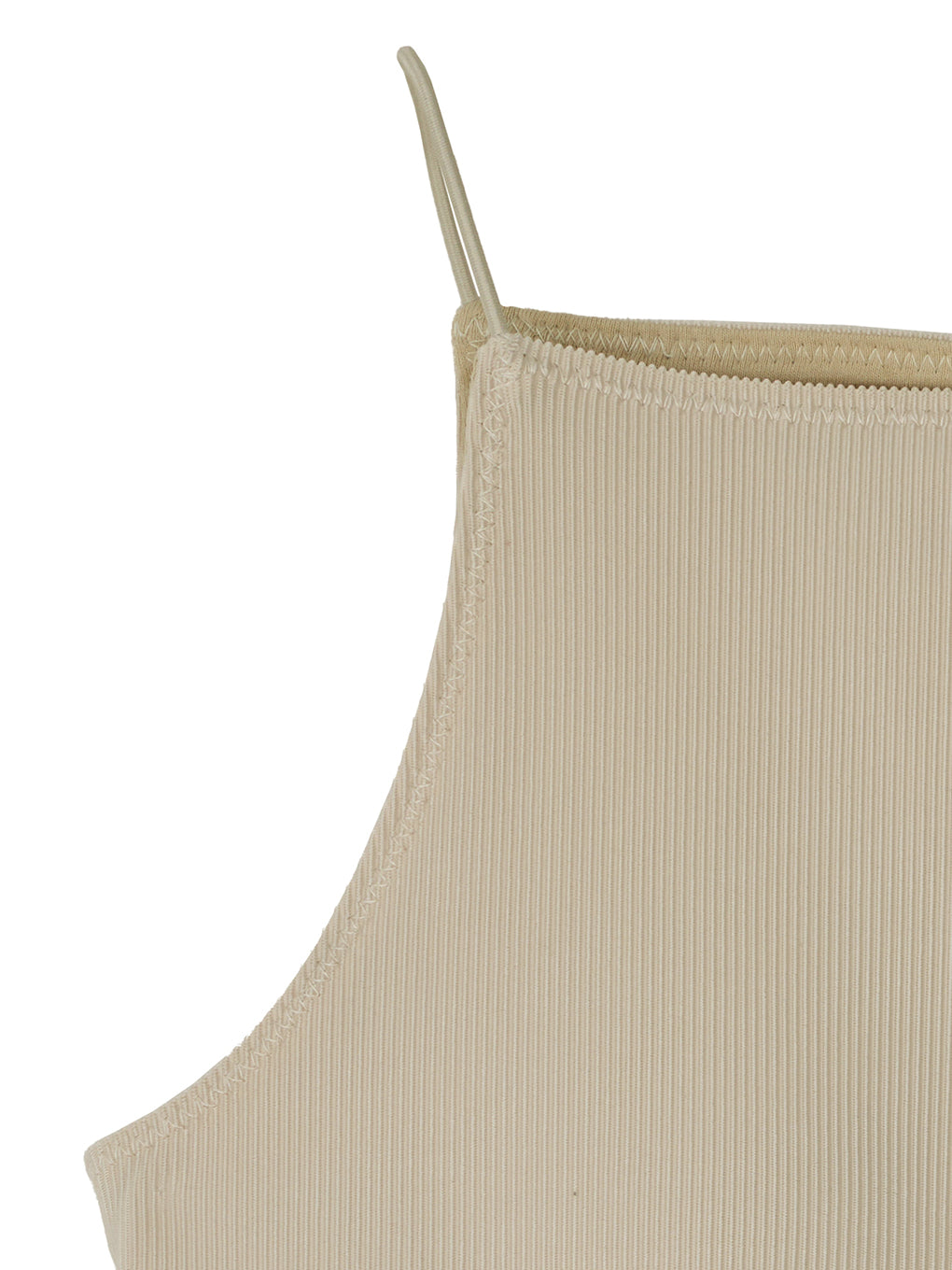 MEDI GLOSS RIB BACK SLIT CAMISOLE