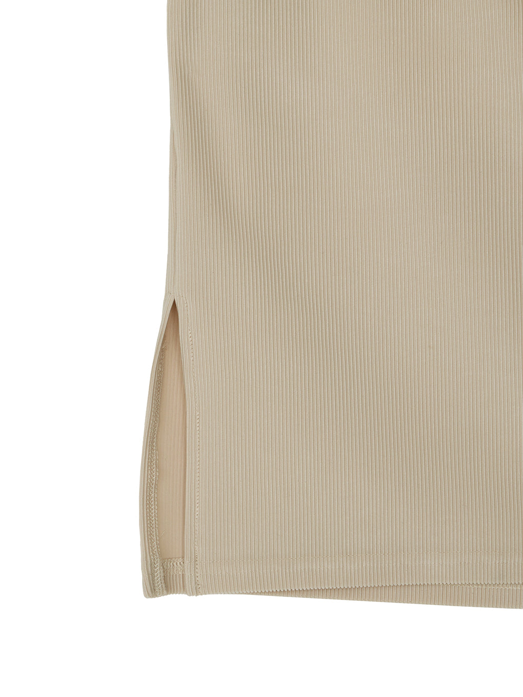 MEDI GLOSS RIB BACK SLIT CAMISOLE