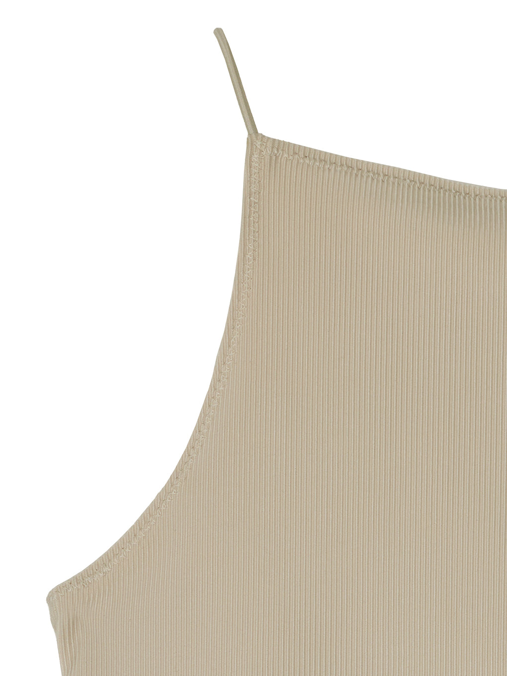 MEDI GLOSS RIB BACK SLIT CAMISOLE