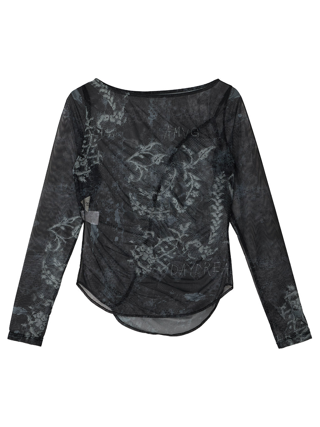 MEDI 2WAY TROMPE L'OEIL LACE PRINT SKIN TOP