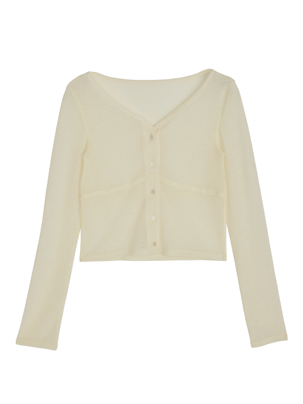 SHEER RIB CARDIGAN WITH STRAIGHT DRESS