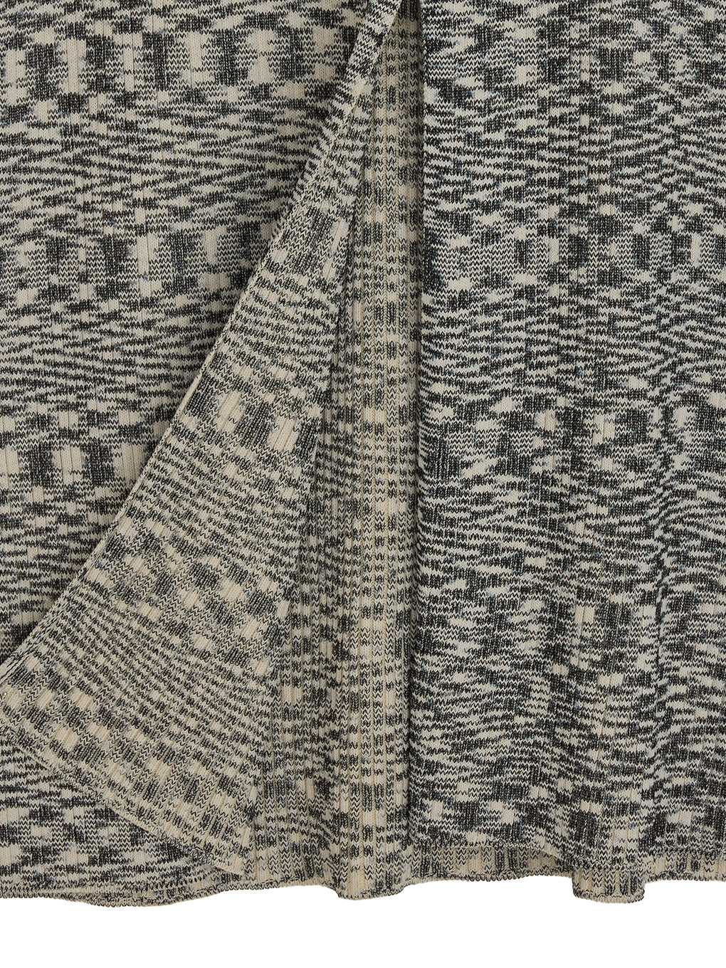 MEDI GRADATION KASURI KNIT FLARE SKIRT