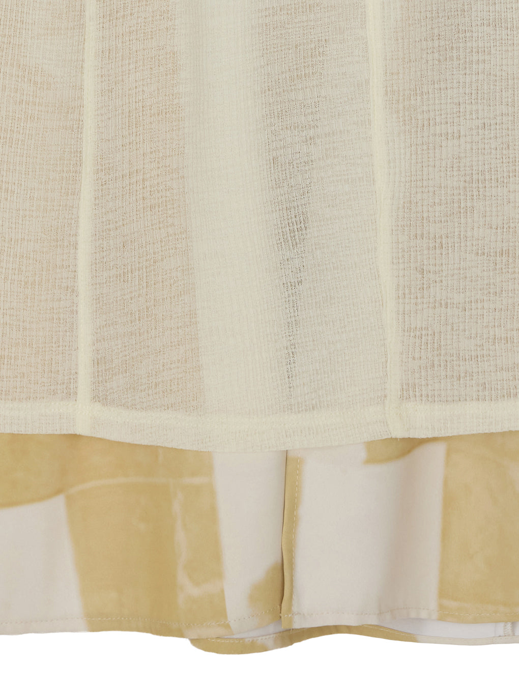 STRAIGHT SKIRT WITH SHEER RIB WAISTCLOTH