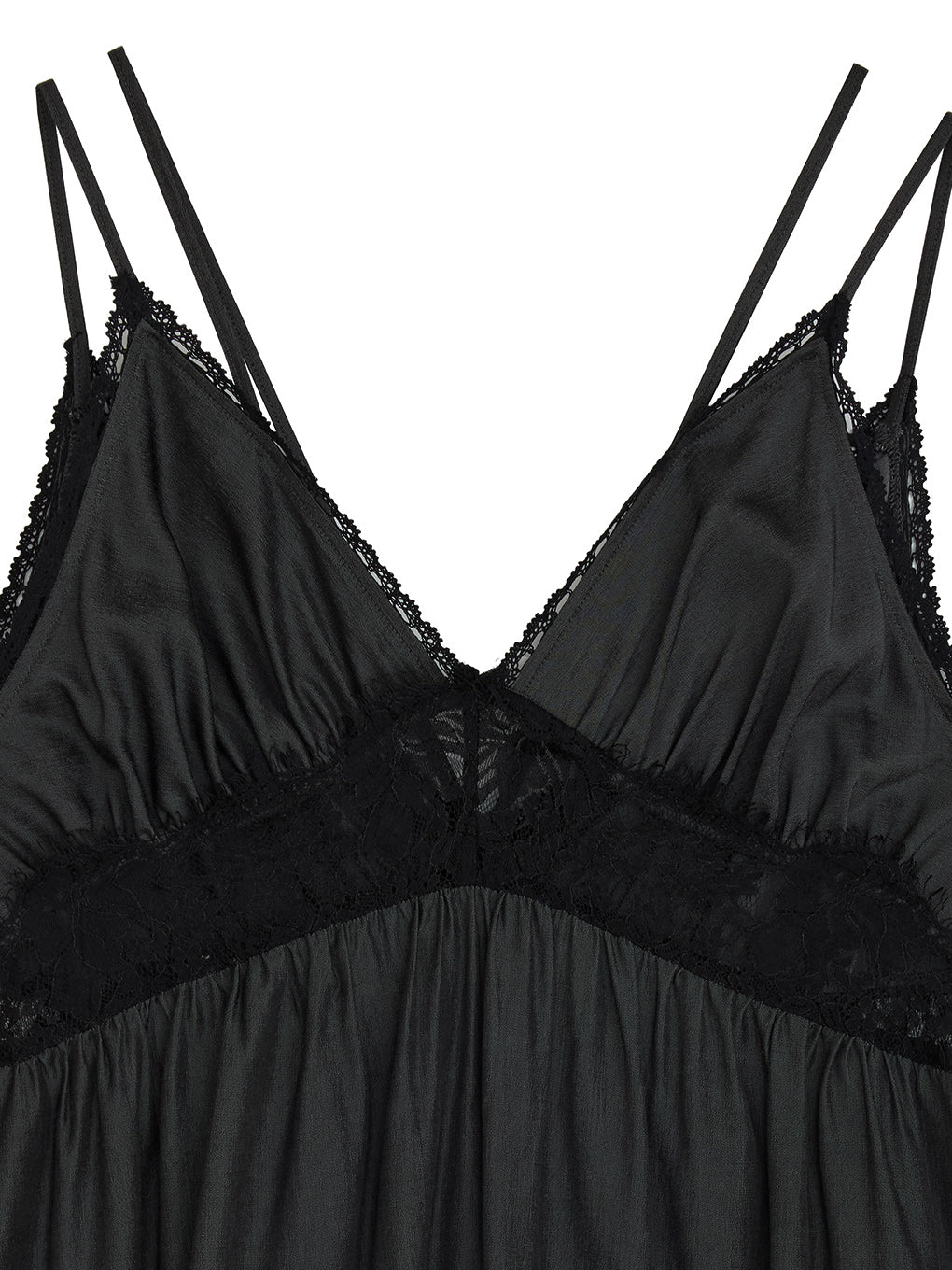 MEDI DENIM TOUCH LACE MIX TUNIC CAMISOLE