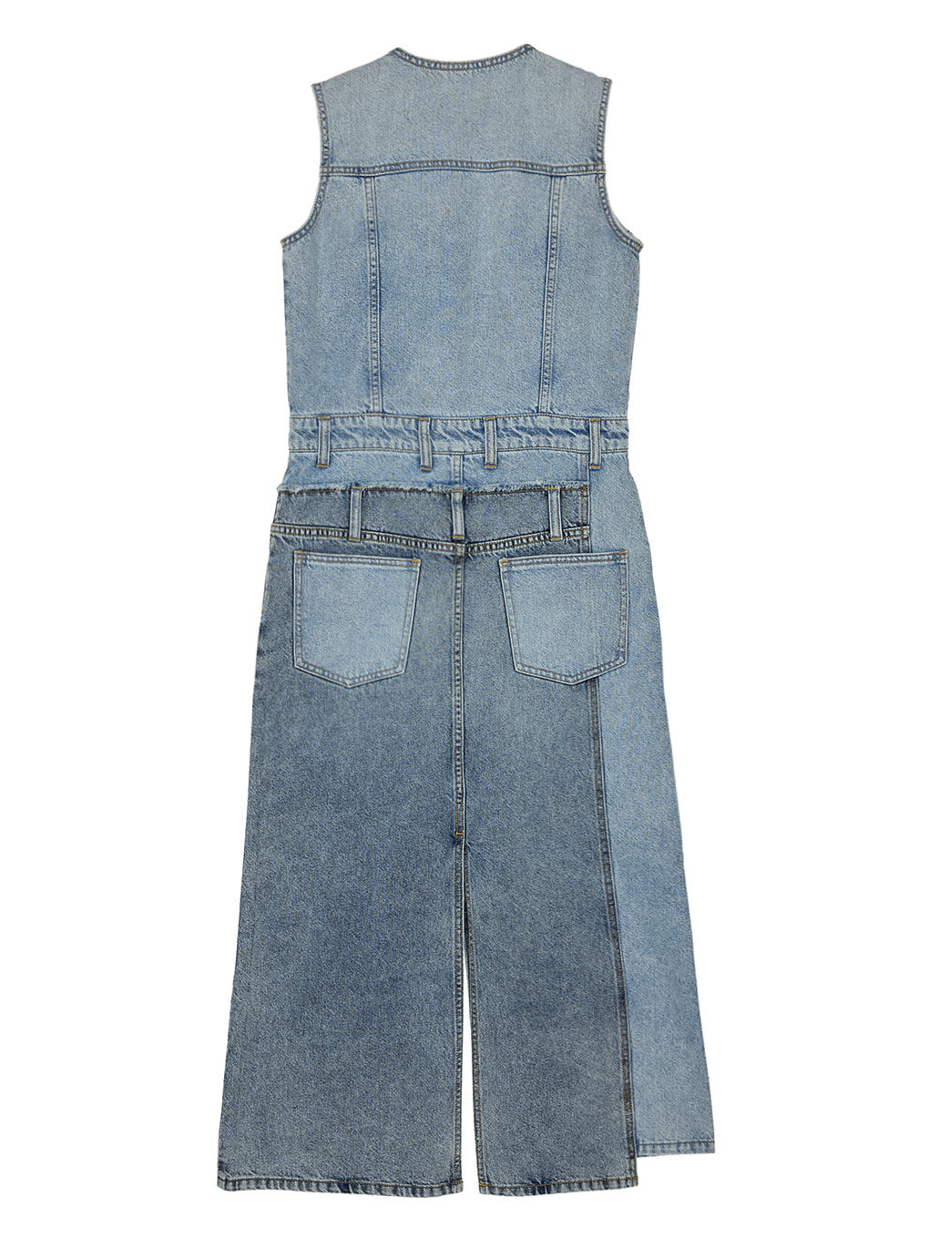 MEDI REMAKE I LINE DENIM DRESS