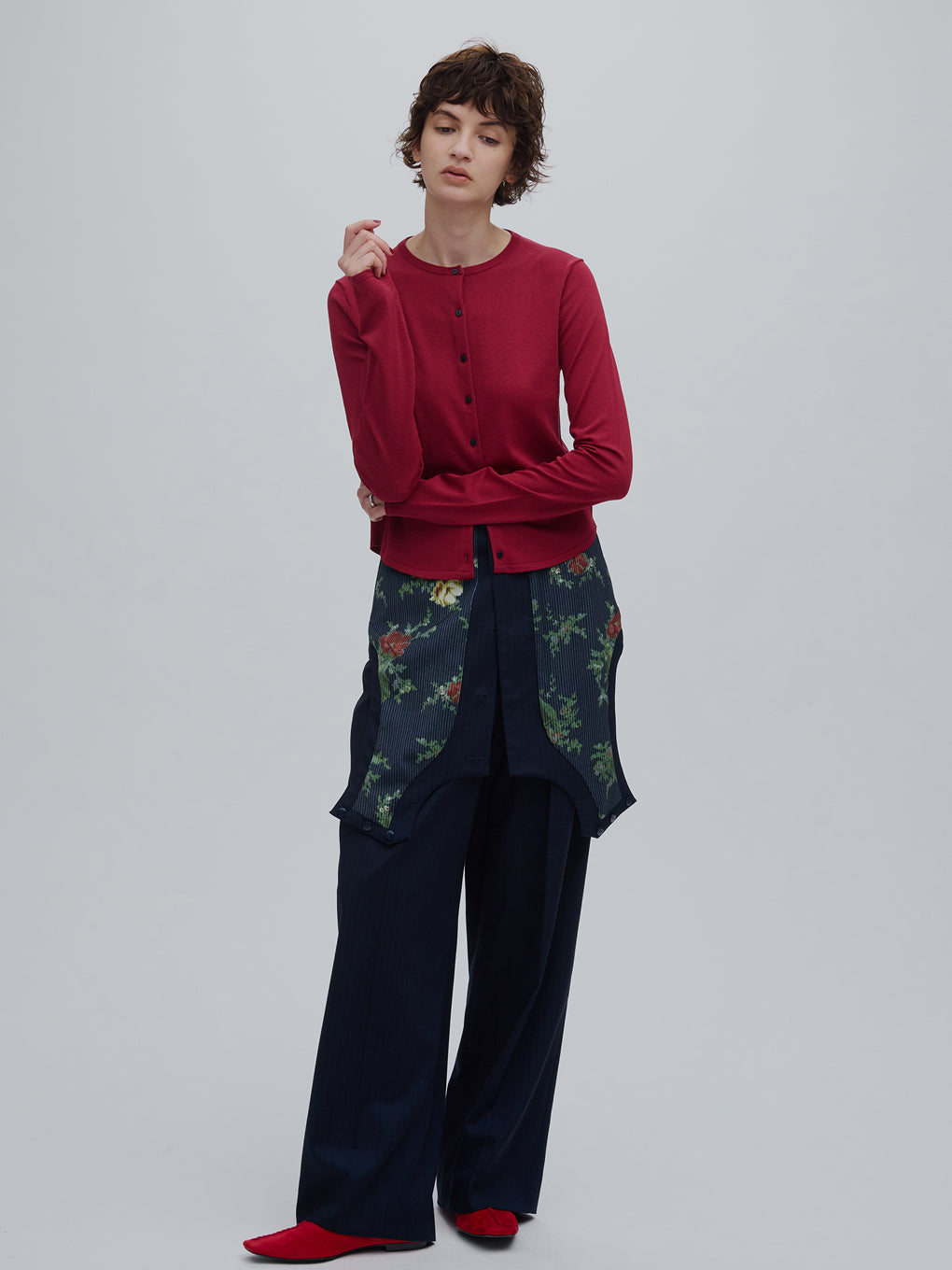LOW BASIC COMPACT KNIT CARDIGAN