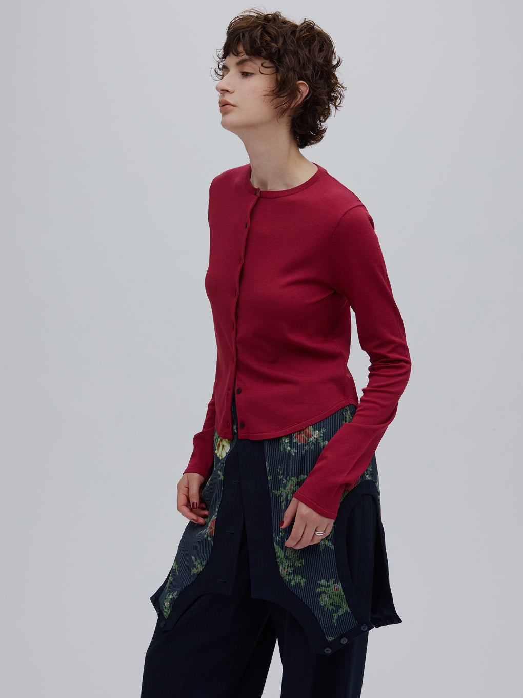 LOW BASIC COMPACT KNIT CARDIGAN