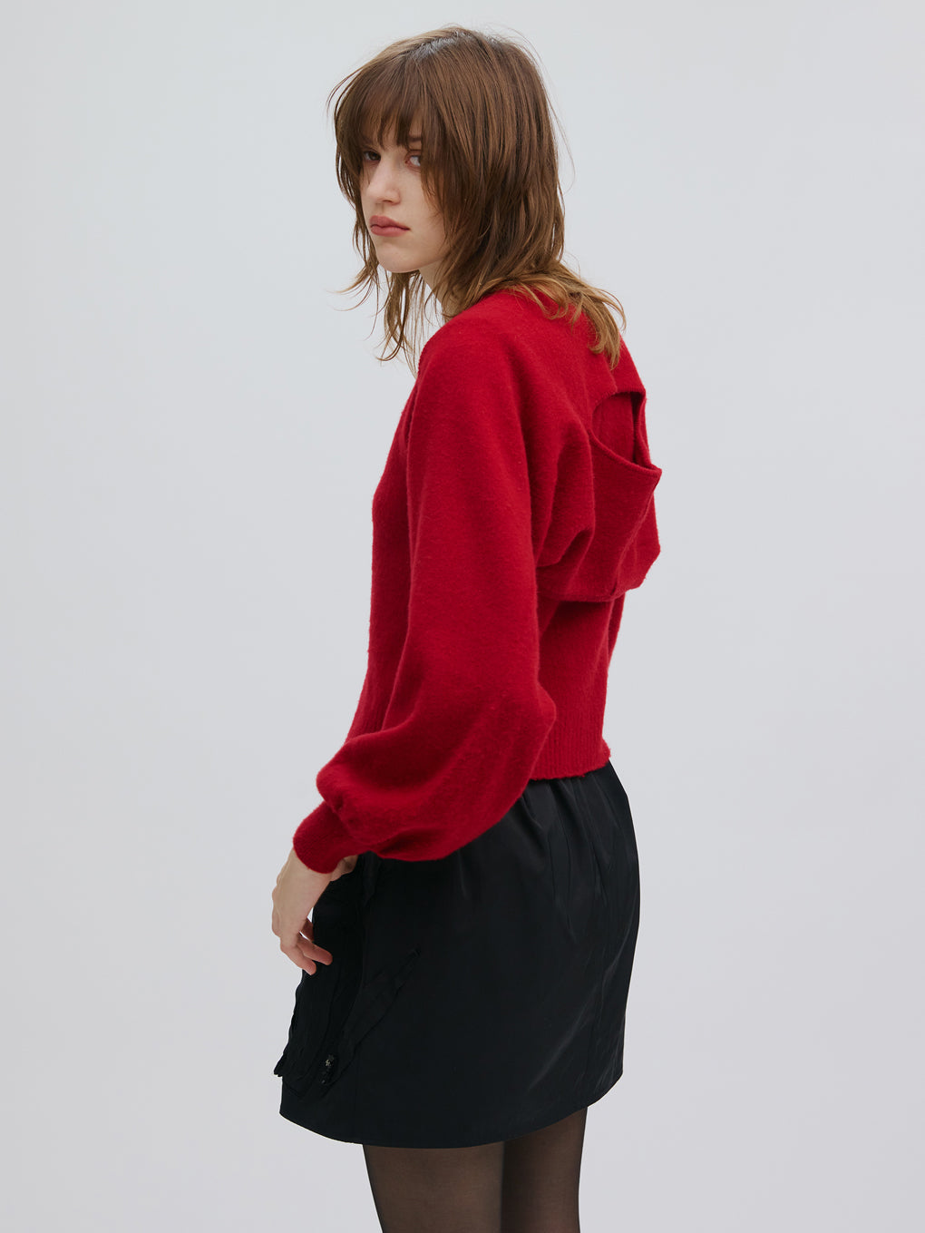 UND FLOUR MOTIF MINI SKIRT