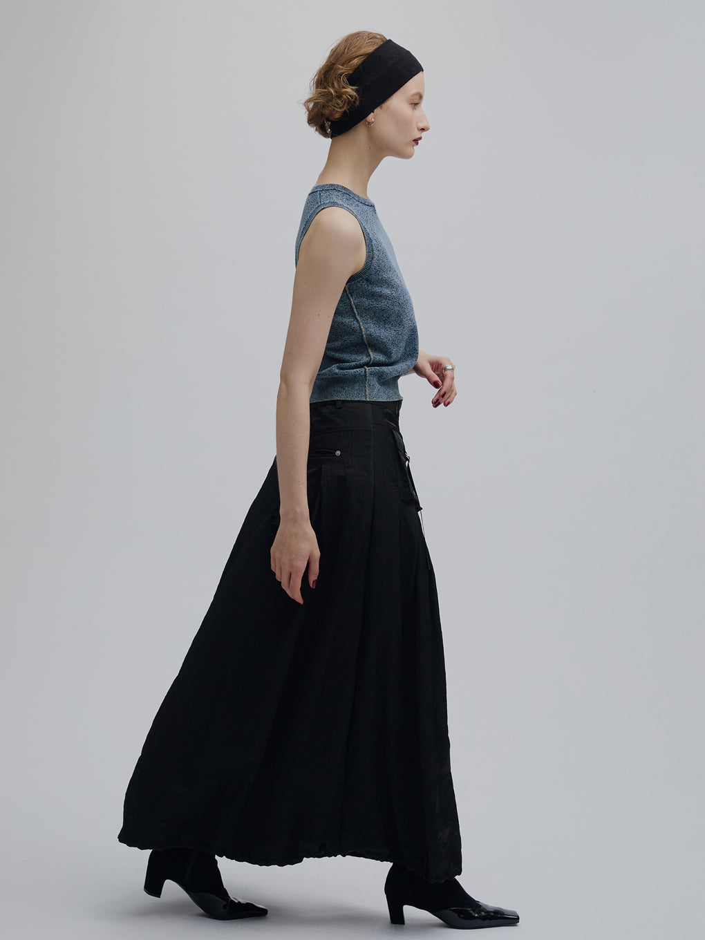 WAIST POCKET BALLOON SKIRT