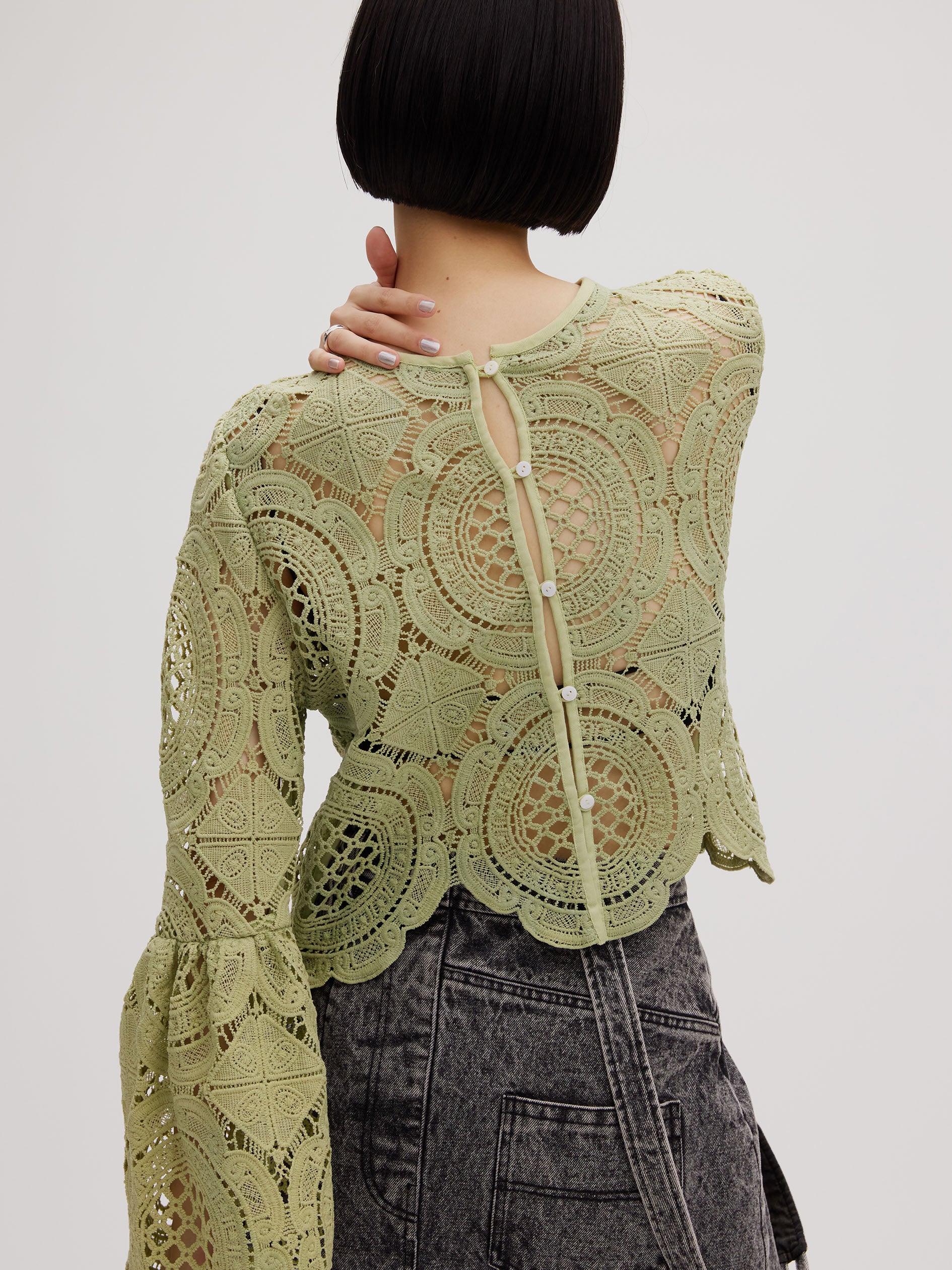 MEDI INDIAN 2WAY BIG LACE TOPS