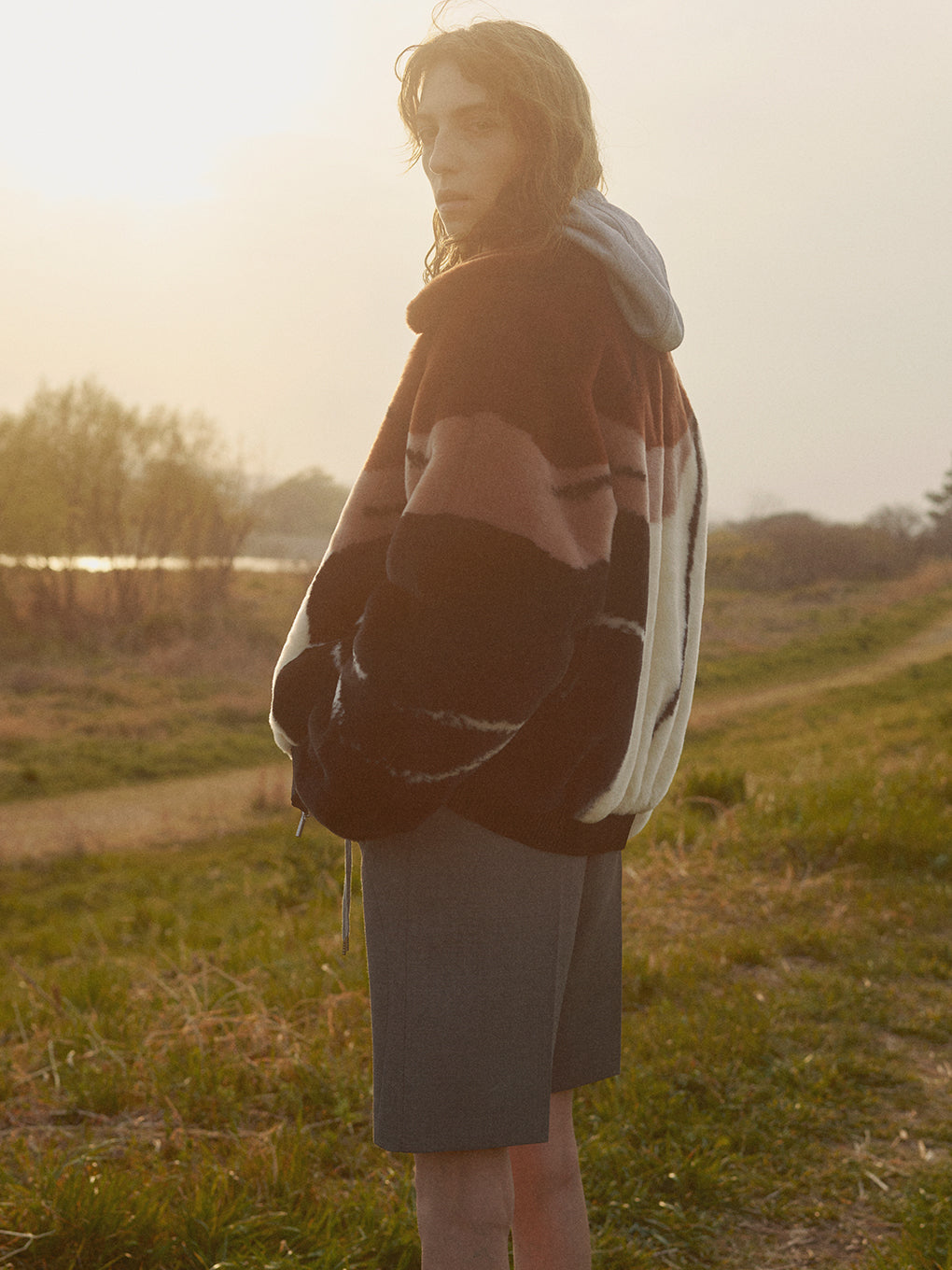 WAVE SWITCHING HALF PANTS