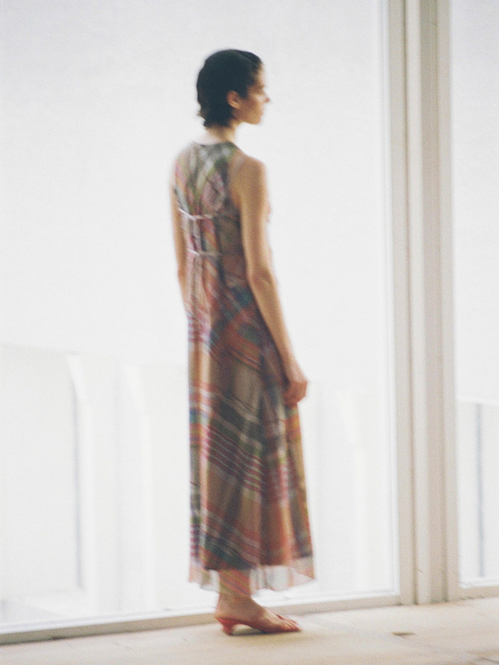 MEDI STRAIN CHECK DRESS