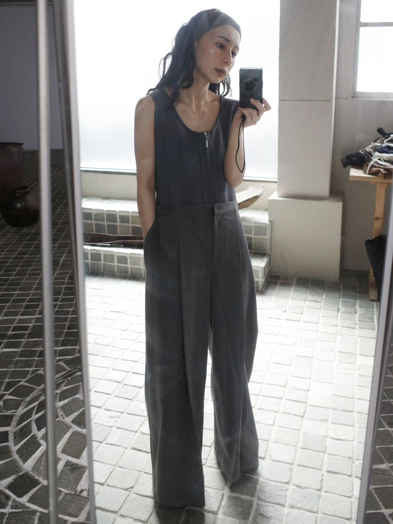 KNIT DOCKING LOOSE ROMPERS