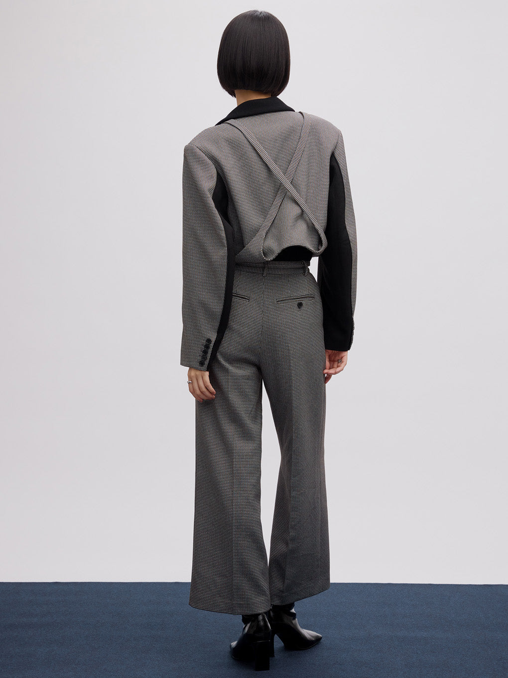 BONBOM×Ameri HOUNDSTOOTH STRAIGHT PANTS