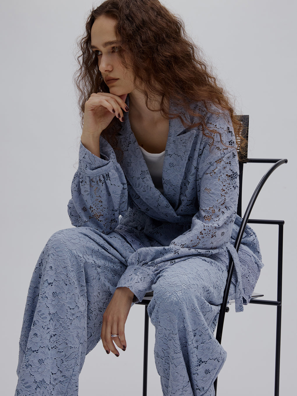 TUCK SLEEVE LACE JACKET
