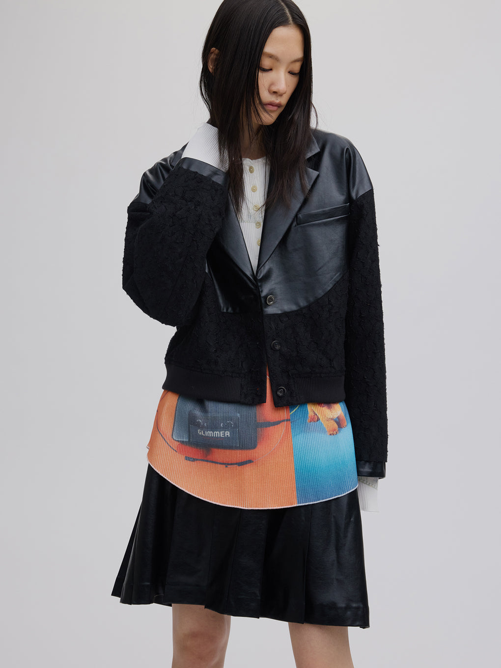 EMOTIONAL COLLAGE RIB TOP