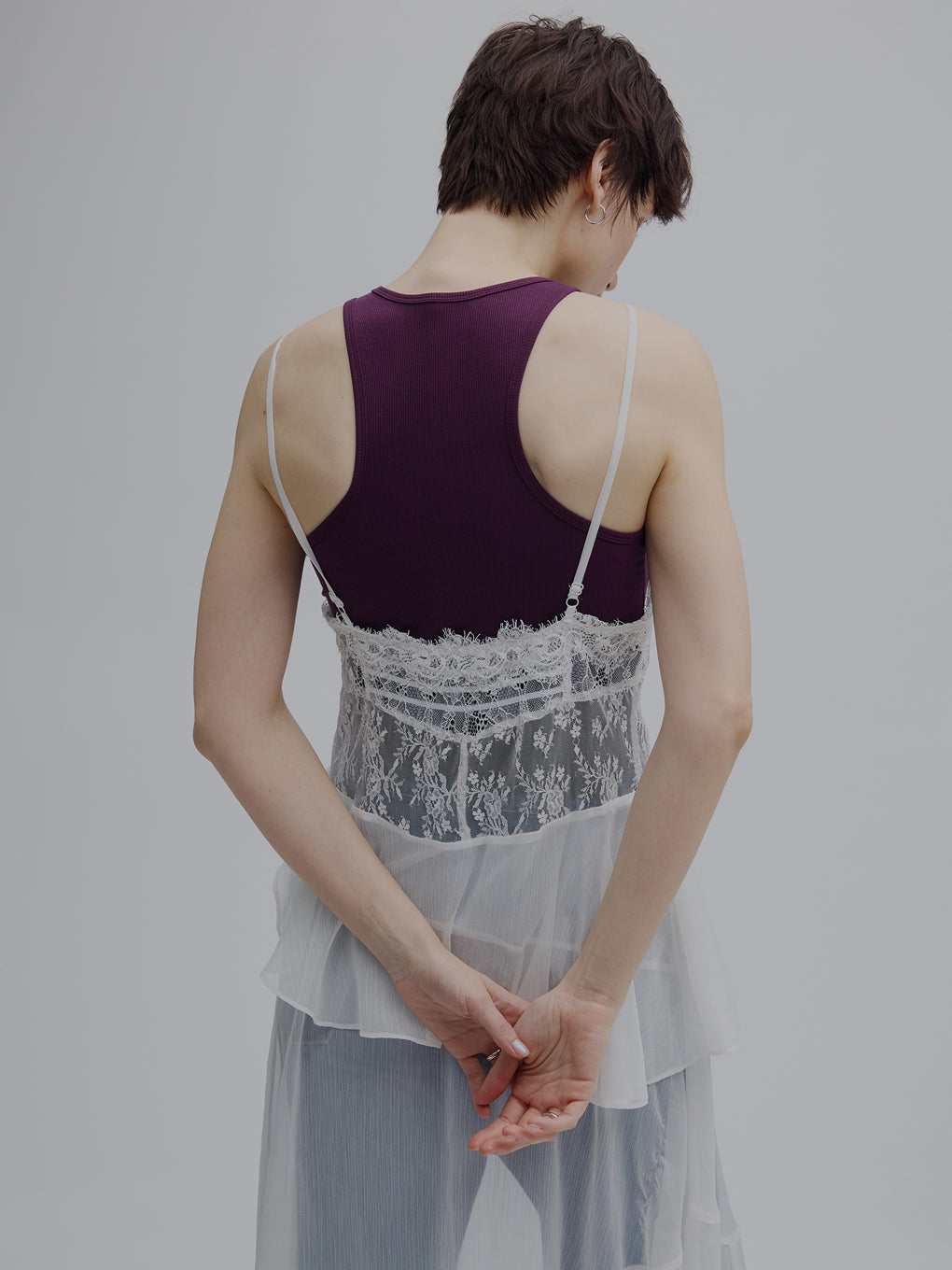 AIRY SHEER LACE CAMISOLE