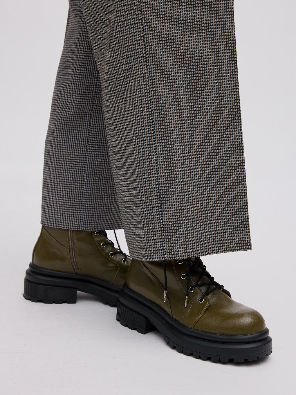 BONBOM×Ameri HOUNDSTOOTH STRAIGHT PANTS