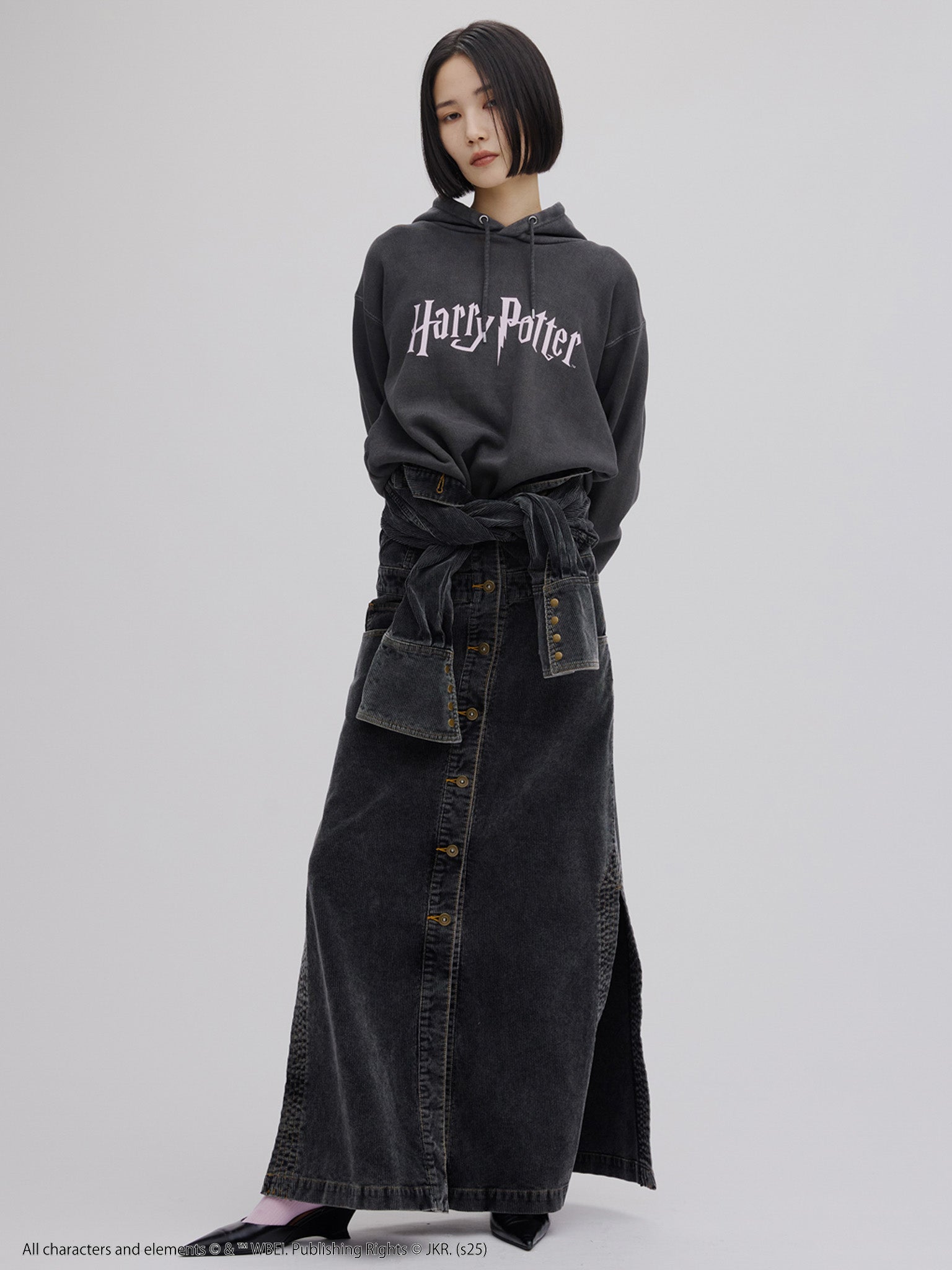 I LINE CORDUROY SHIRT DRESS