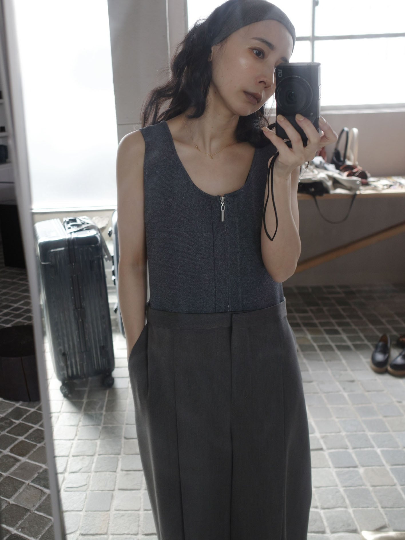 KNIT DOCKING LOOSE ROMPERS