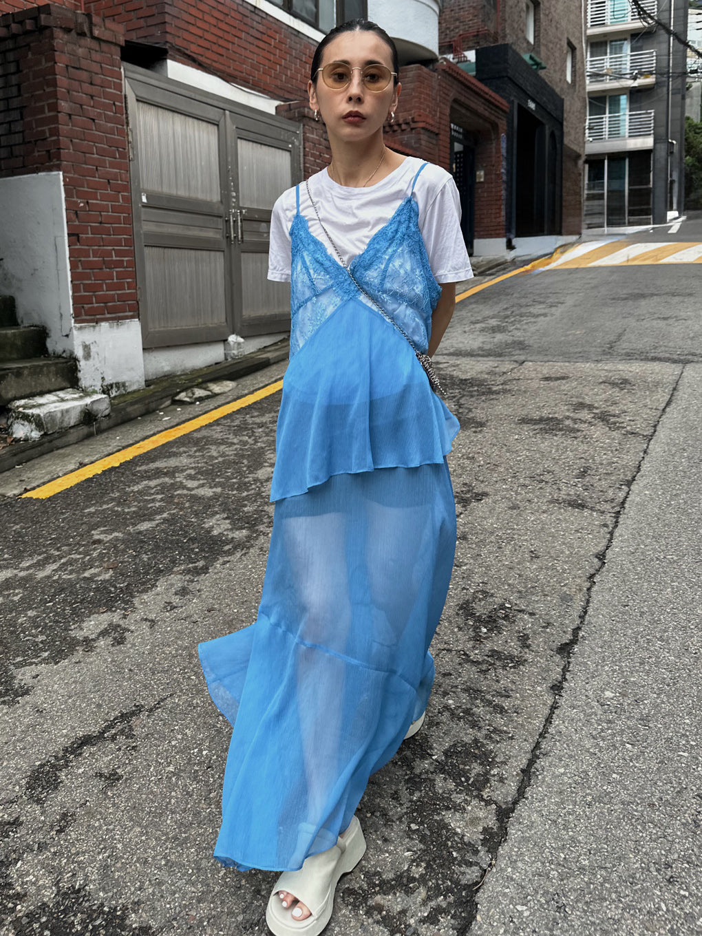 AIRY SHEER LACE CAMISOLE