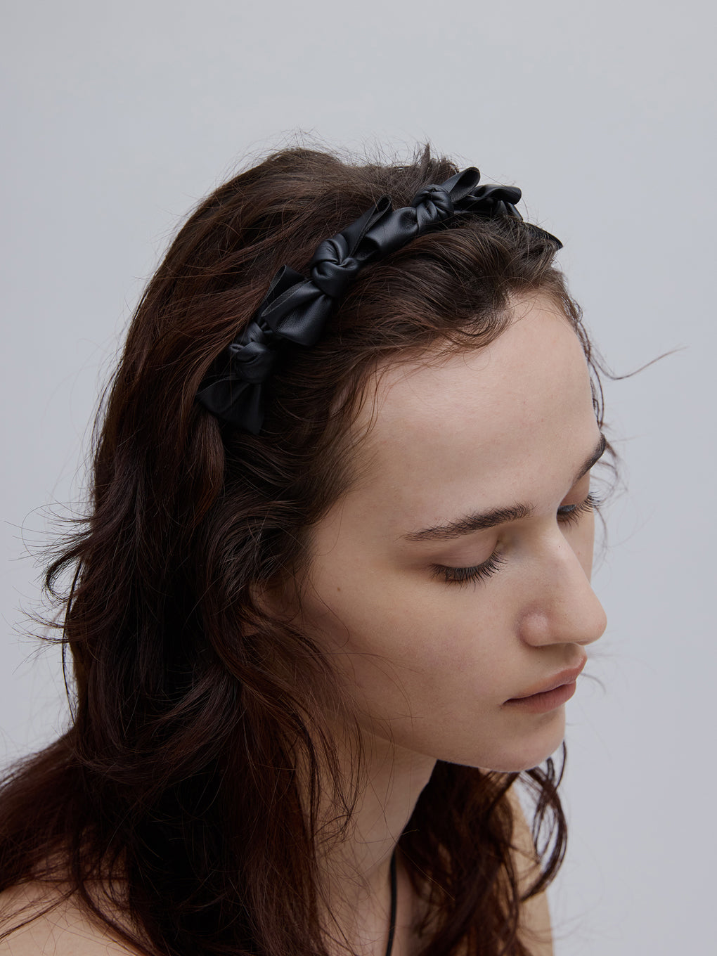 TRESSE Ribbon Serre-tete in leather