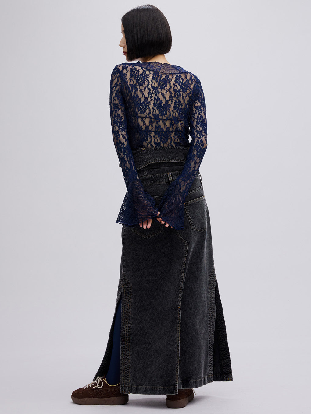 COMBINATION LACE TOP