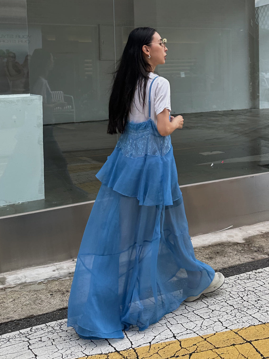 AIRY SHEER LACE CAMISOLE